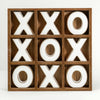 Wood Tic Tac Toe Game Board Tabletop Decor (11.8" x 11.8")